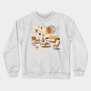 Mid-Century Modern Home Docor Crewneck Sweatshirt